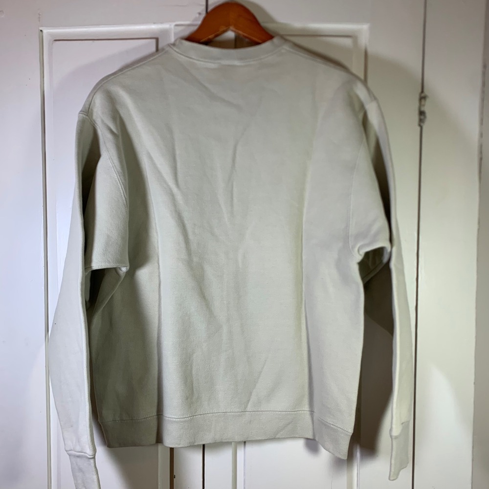 Vintage 1990 Maine Moose Sweatshirt Fruit of the Loom Heavy Cotton Gray Medium - Picture 8 of 9